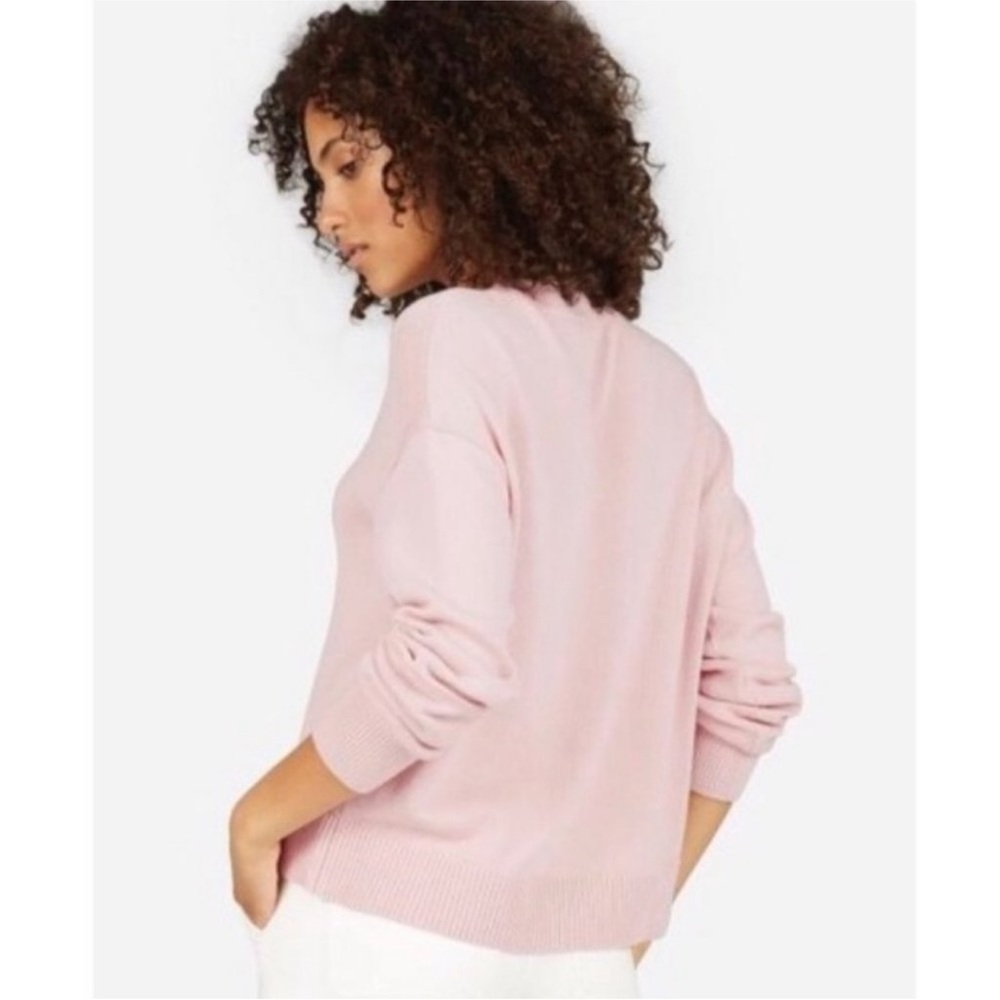 Everlane Dusty Rose Pink Cotton Sweater - Picture 2 of 11